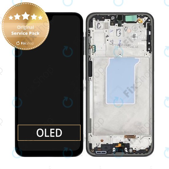 Samsung Galaxy A26 A266E - LCD Displej + Dotykové Sklo + Rám (Black) - GH82-37049A Genuine Service Pack