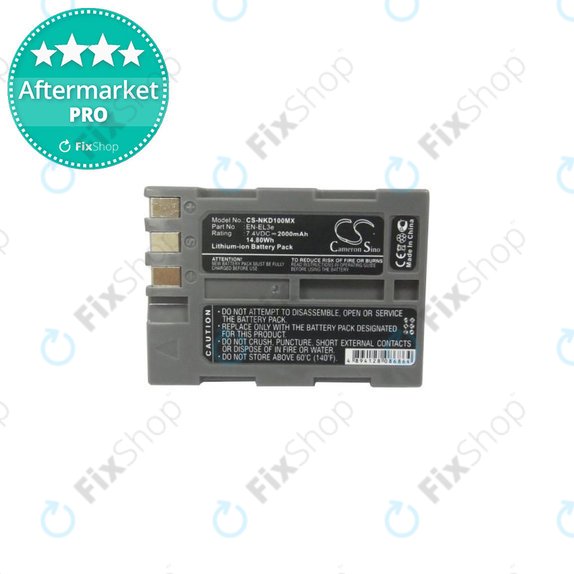 Nikon D50, D70, D80, D90, D100, D200, D300, D700, D900 - Baterie EN-EL3e Li-Ion 2000mAh HQ
