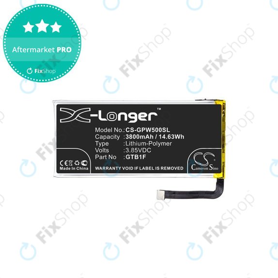 Baterie pro Google Pixel 5, 3800mAh, Li-Pol, 3.85 V, GTB1F, HQ