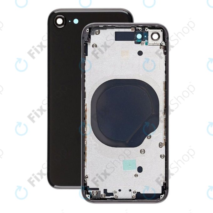 Apple iPhone SE (2nd Gen 2020) - Zadní Housing (Black)