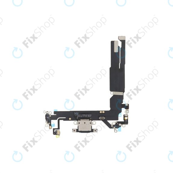 Apple iPhone 16 - Nabíjecí Konektor + Flex Kabel (Black)
