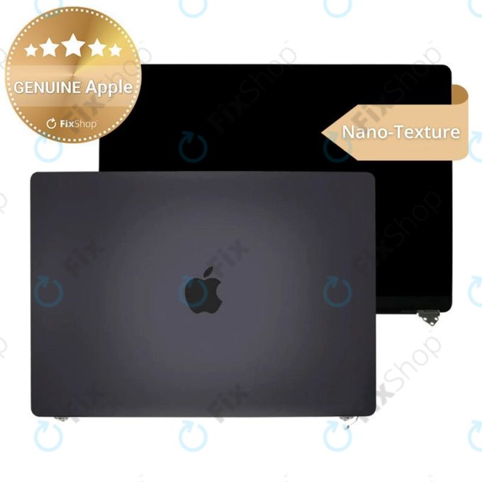 LCD displej pro MacBook Pro 16" A3403 (2024), s předním sklem a krytem, Nano-Texture, Space Black, 661-42326, Genuine Apple