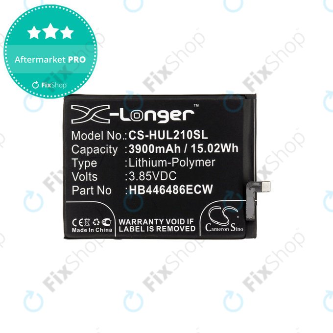 Baterie pro Huawei P Smart Pro 2019, 3900mAh, Li-Pol, 3.85V, HB446486ECW, HQ