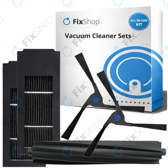Sada náhradních dílů pro Ecovacs Deebot X2 Omni (1x Hlavní kartáč, 2x Filtr, 2x Boční kartáč)