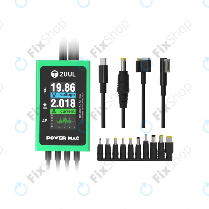 Diagnostický napájecí kabel s displejem pro notebooky, 2UUL PW08