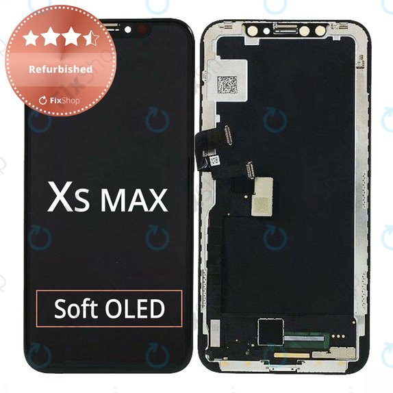 Displej pro iPhone XS Max, Dotykové sklo s rámem, Refurbished