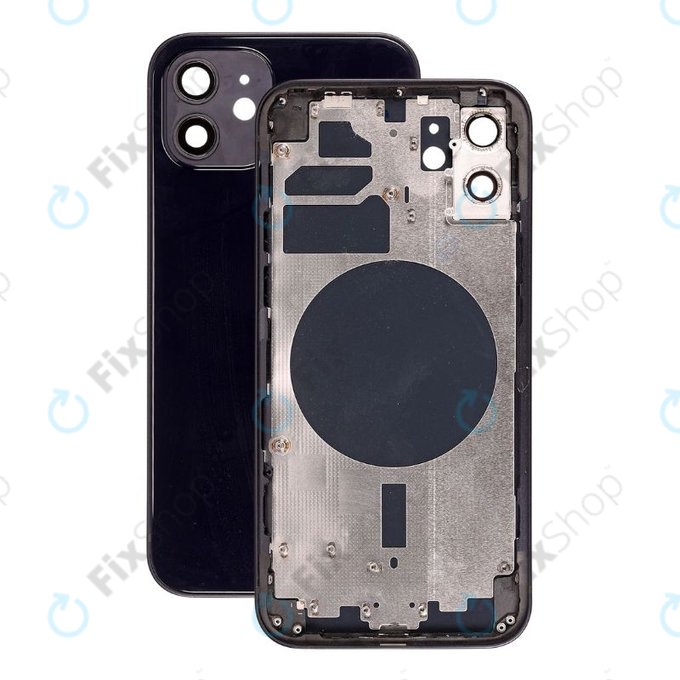 Apple iPhone 12 - Zadní Housing (Black)