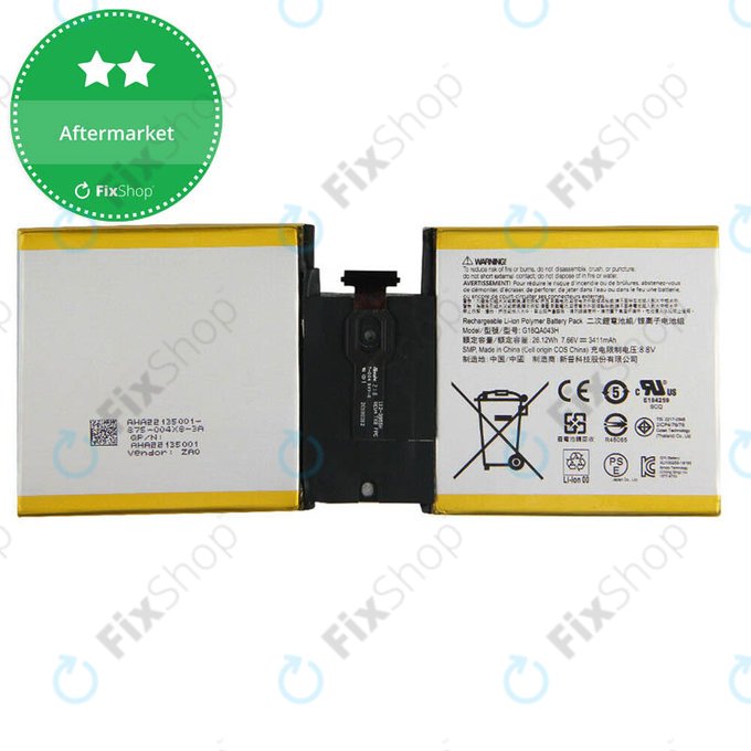Microsoft Surface Go - Baterie G16QA043H 3411mAh