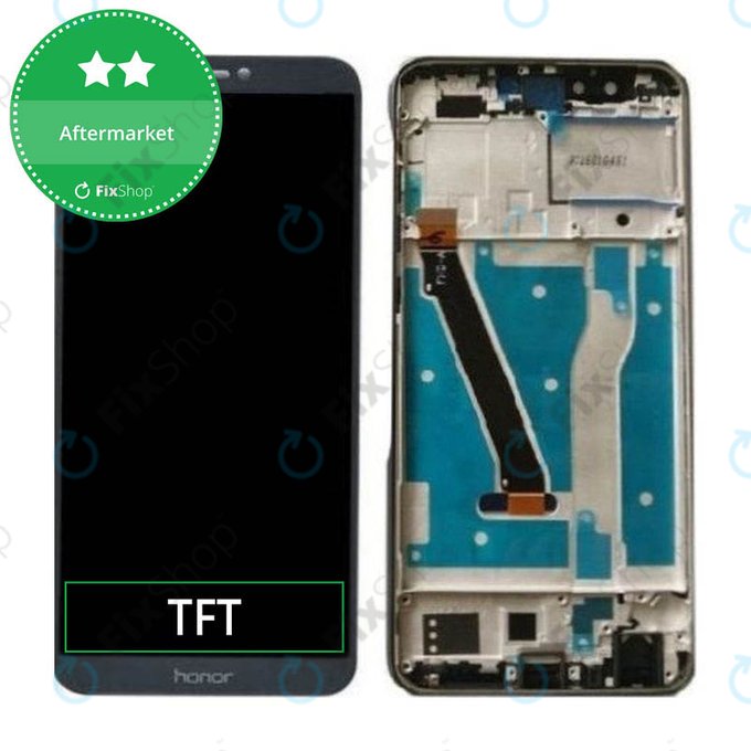 Huawei Honor 9 Lite - LCD Displej + Dotykové Sklo + Rám (Glacier Grey) TFT