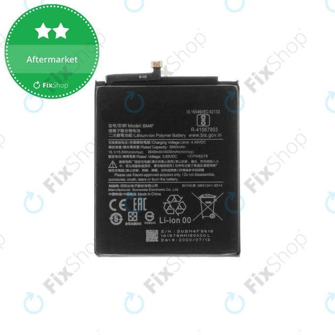 Xiaomi Mi 9 Lite, Mi A3 - Baterie BM4F 4030mAh