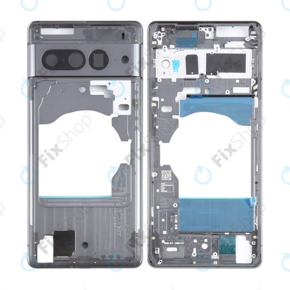 Google Pixel 7 Pro GP4BC GE2AE - Střední Rám (Obsidian)
