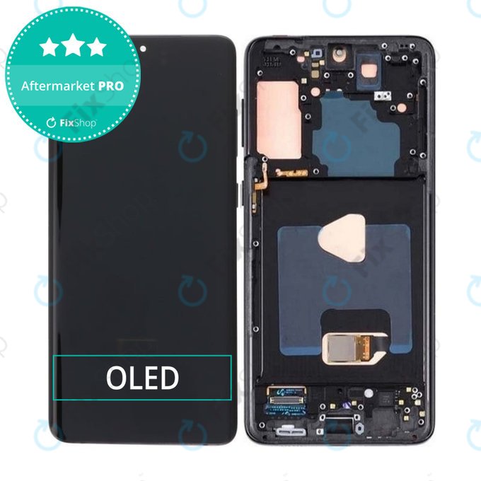 Samsung Galaxy S21 Plus G996B - LCD Displej + Dotykové Sklo + Rám (Phantom Black) OLED