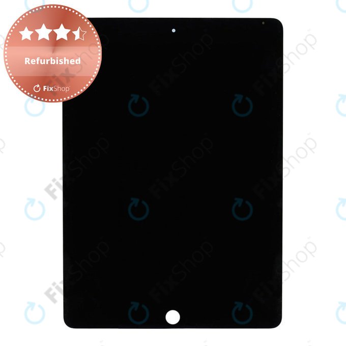 LCD Displej pro iPad Air 2, Black, Dotykové sklo bez rámu, Refurbished