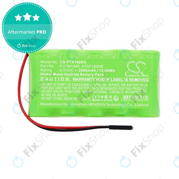Baterie pro Futaba 14SG, 4PKS, 2000mAh, Ni-MH, 6V, FUTM1484, HQ