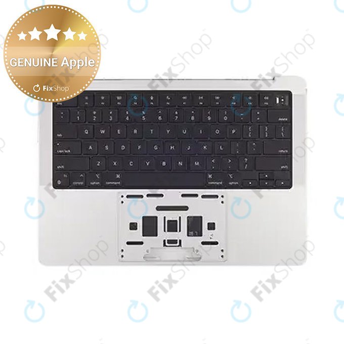 Horní rám klávesnice pro MacBook Pro 14", A2918 (2023), s klávesnicí US a baterií, Silver, 661-35709, Genuine Apple