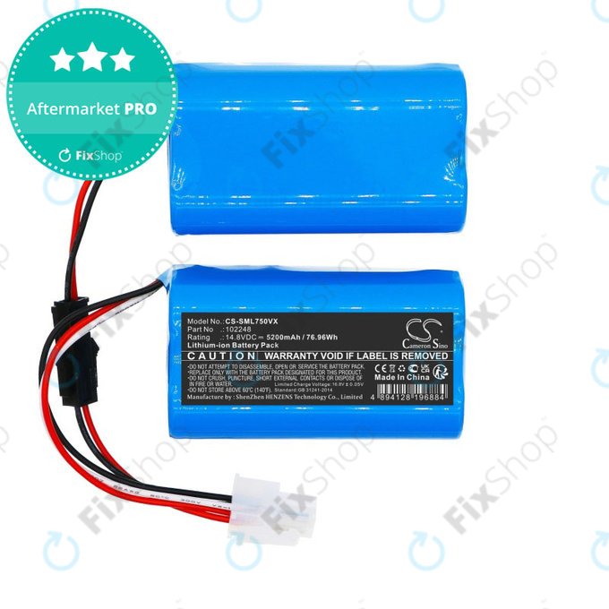Baterie pro Symbo Laserbot 750, 5200mAh, Li-ion, 14.8V, 102248, HQ