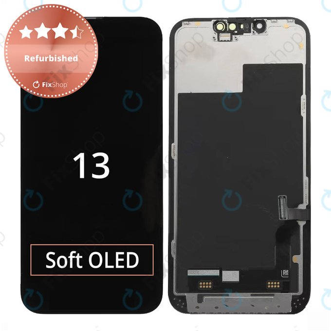 Displej pro iPhone 13, Dotykové sklo s rámem, Refurbished