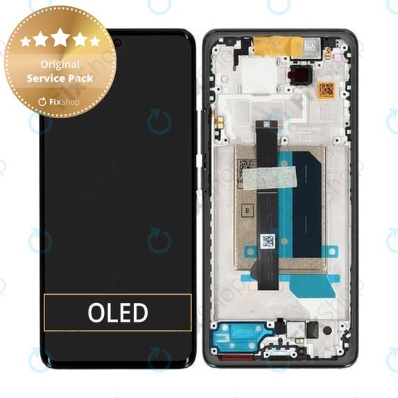 Xiaomi Redmi Note 14 Pro+ 5G  - LCD Displej + Dotykové Sklo + Rám (Midnight Black) - 5600190O16U00 Genuine Service Pack