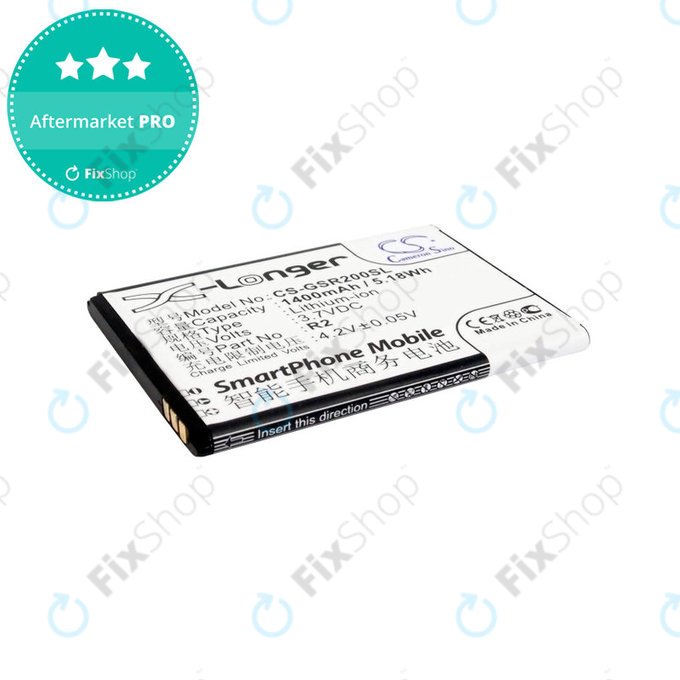 Baterie pro Gigabyte Gsmart Roma, R2, Li-ion, 3.7V, 1400mAh, HQ