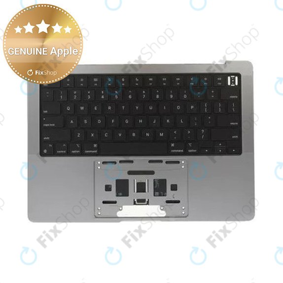 Horní rám klávesnice pro MacBook Pro 14", A2442 (2021), A2779 (2023), s klávesnicí US a baterií, Space Gray, 661-32210, Genuine Apple