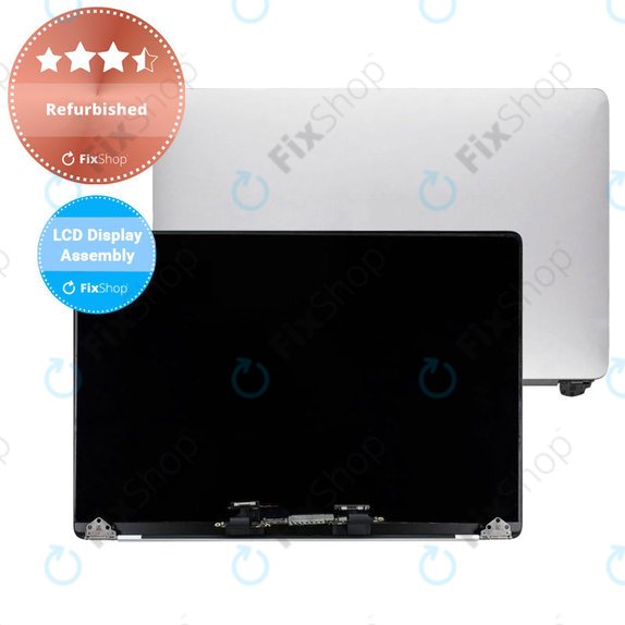 Apple MacBook Pro 15" A1707 (Late 2016 - Mid 2017) - LCD Displej + Přední Sklo + Kryt (Silver) Refurbished